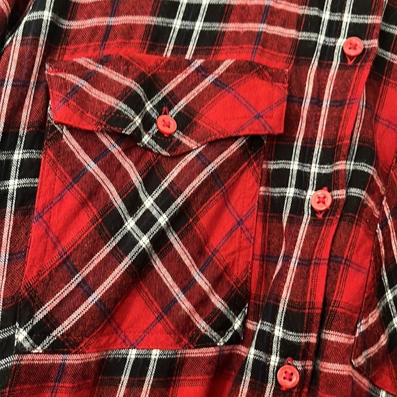 H & M flannel shirt dress size 2/32 - Picture 5 of 6